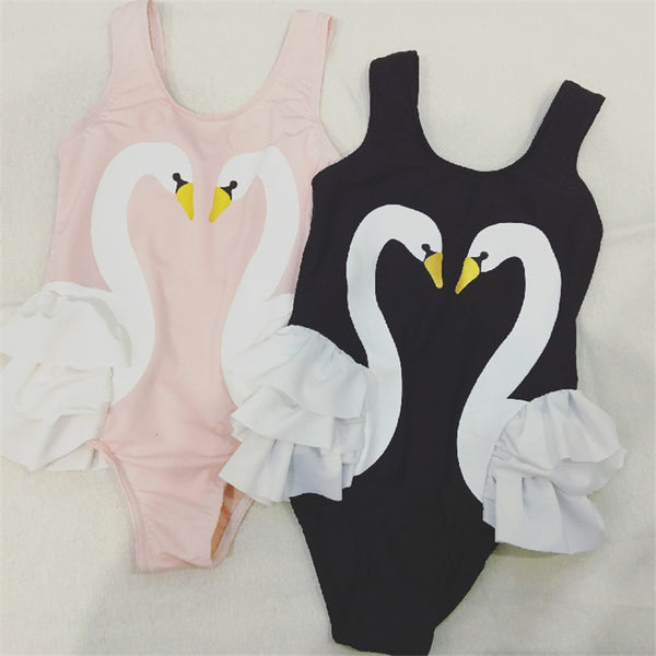 Colorful One Piece Swimsuit With Cap