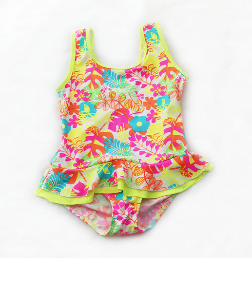 One Piece Floral Swimwear