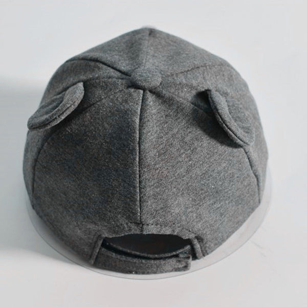 Baby Hat with Cartoon Cat Design