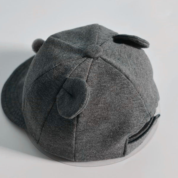 Baby Hat with Cartoon Cat Design