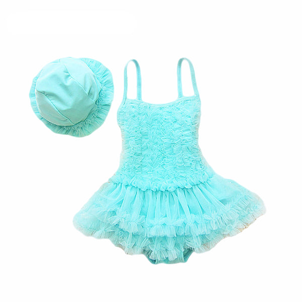 Baby Lace Swimsuit With Cap