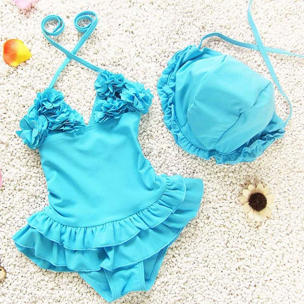 One Piece Marvelous Swimwear With Cap