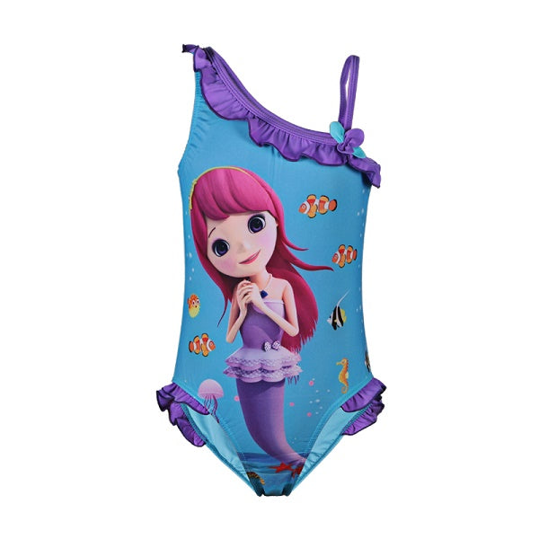 One Piece Baby Swimwear Mermaid Printed