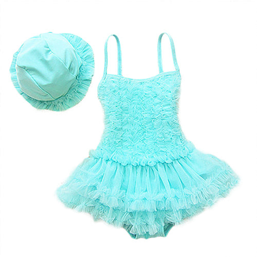 Baby Lace Swimsuit With Cap