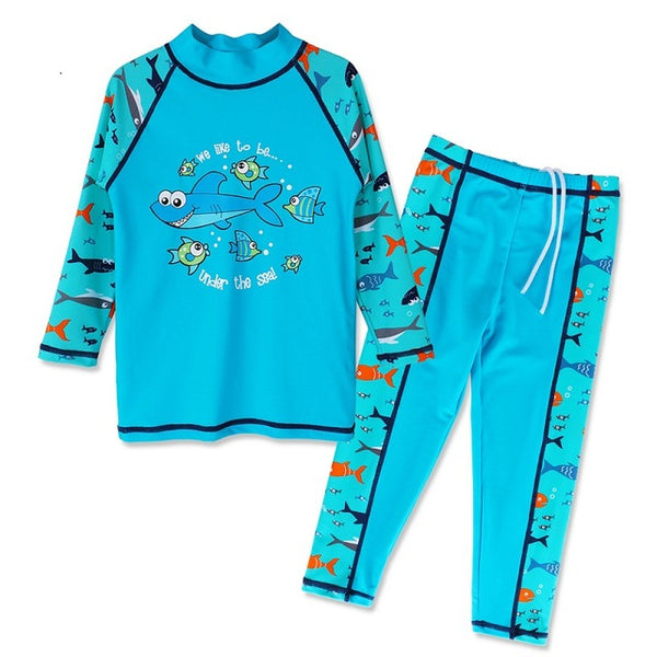 Kids Cartoon Fish Swimwear